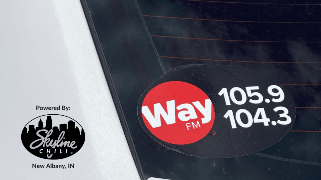 Get a WayFM Decal for your car and unlock savings at Skyline Chili!