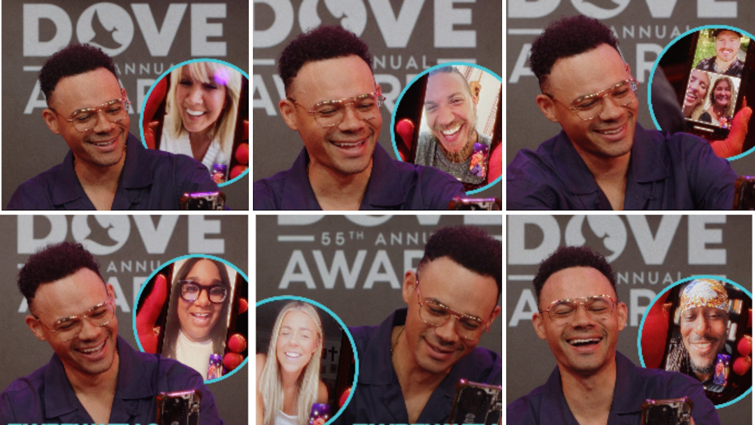 Tauren Wells Surprises Brandon Lake, Naomi Raine, and More with Dove Award Nominations