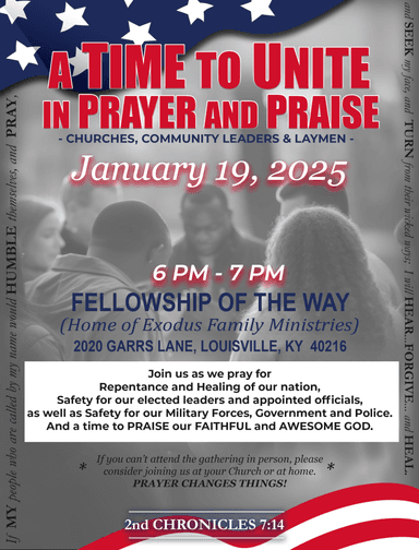 A Time To Unite In Prayer & Praise