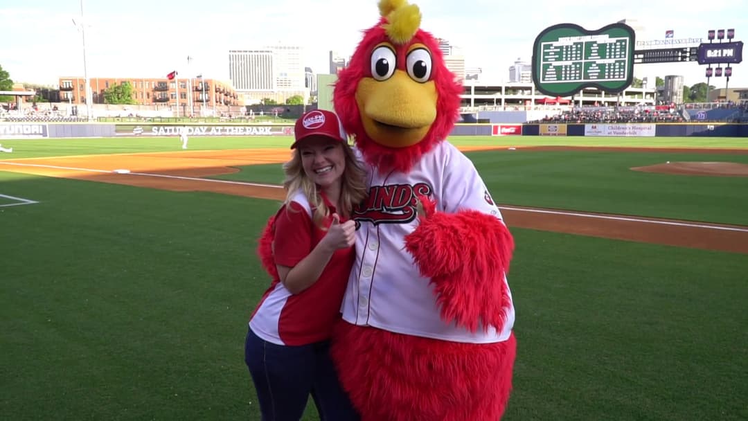 See How Joy Did Throwing Out the First Pitch